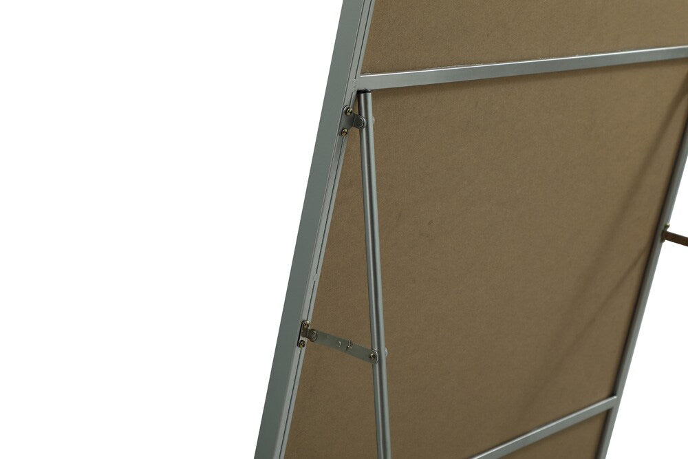 Elegant Furniture & Lighting - Eternity Metal Frame Rectangle Full Length Mirror 30x60 Inch in Silver - MR4FL3060S veiw 8