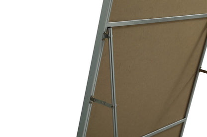 Elegant Furniture & Lighting - Eternity Metal Frame Rectangle Full Length Mirror 30x60 Inch in Silver - MR4FL3060S veiw 8