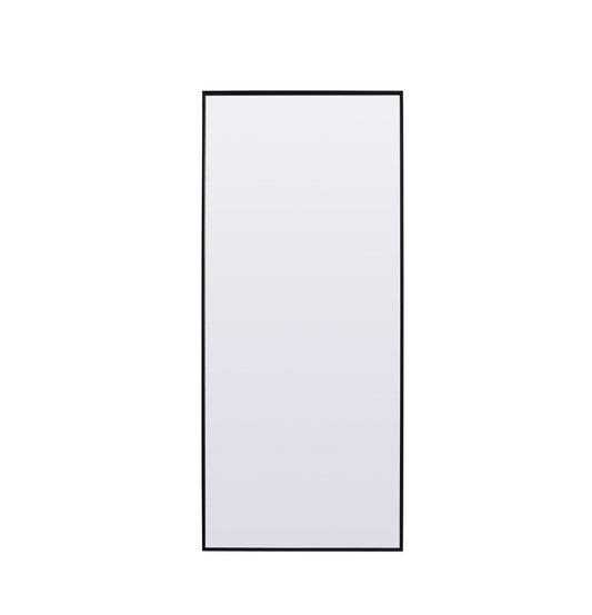 Elegant Furniture & Lighting - Eternity Metal Frame Rectangle Full Length Mirror 30x72 Inch in Black - MR4FL3072BK veiw 1