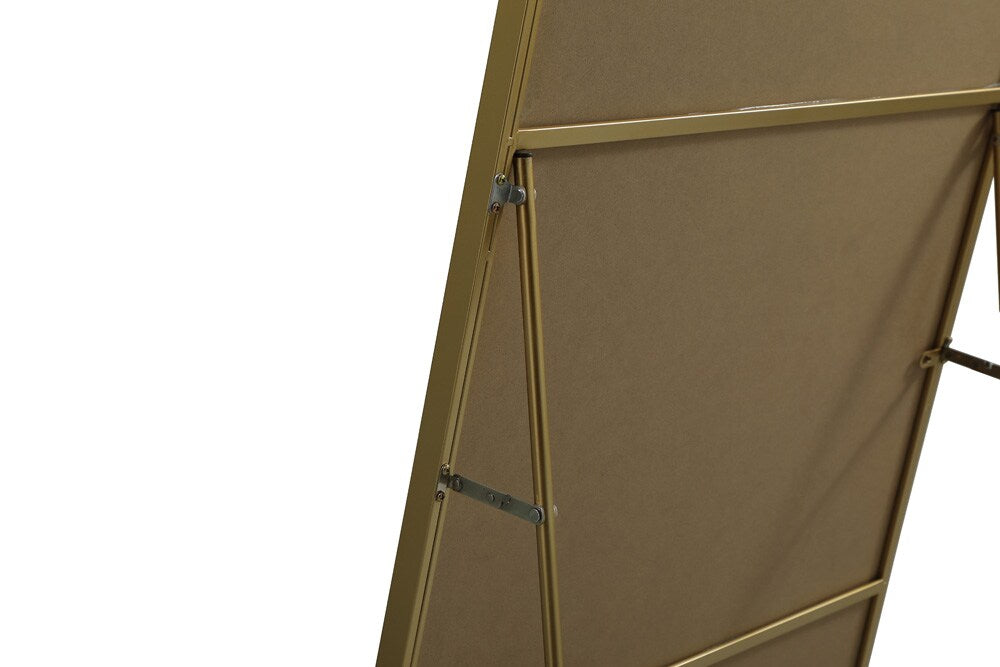 Elegant Furniture & Lighting - Eternity Metal Frame Rectangle Full Length Mirror 30x72 Inch in Brass - MR4FL3072BR veiw 8