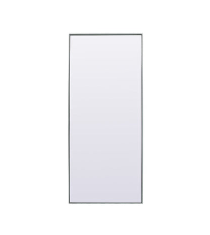 Elegant Furniture & Lighting - Eternity Metal Frame Rectangle Full Length Mirror 30x72 Inch in Silver - MR4FL3072S veiw 1