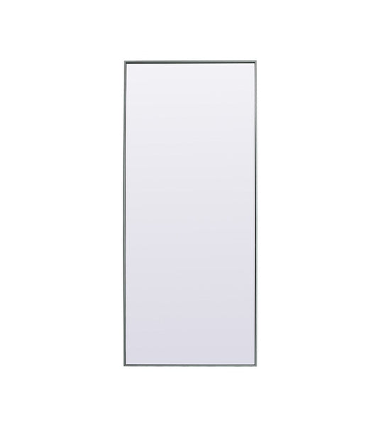 Elegant Furniture & Lighting - Eternity Metal Frame Rectangle Full Length Mirror 30x72 Inch in Silver - MR4FL3072S veiw 1