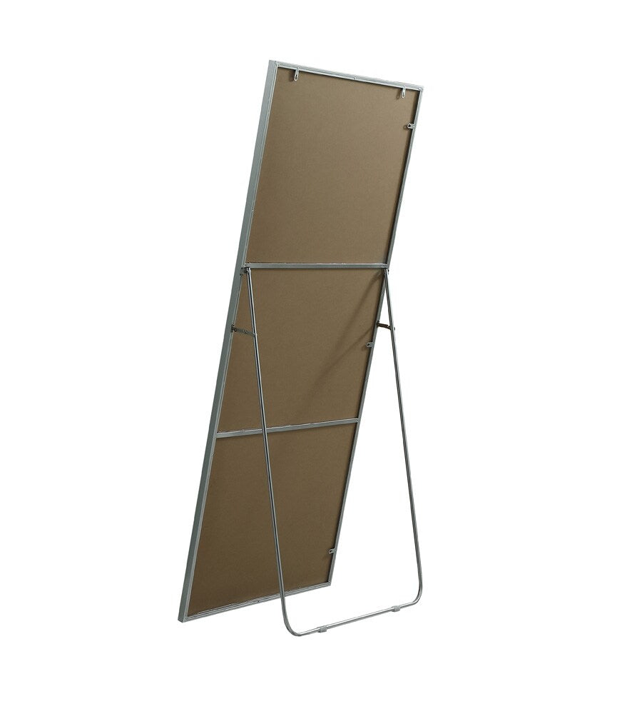 Elegant Furniture & Lighting - Eternity Metal Frame Rectangle Full Length Mirror 30x72 Inch in Silver - MR4FL3072S veiw 7