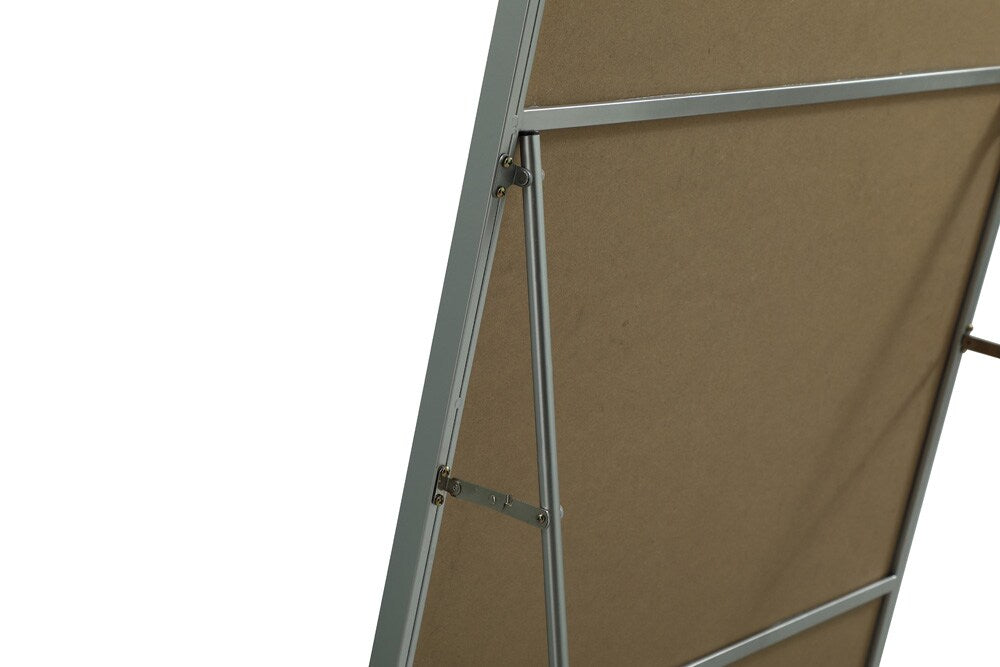 Elegant Furniture & Lighting - Eternity Metal Frame Rectangle Full Length Mirror 30x72 Inch in Silver - MR4FL3072S veiw 8
