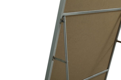 Elegant Furniture & Lighting - Eternity Metal Frame Rectangle Full Length Mirror 30x72 Inch in Silver - MR4FL3072S veiw 8