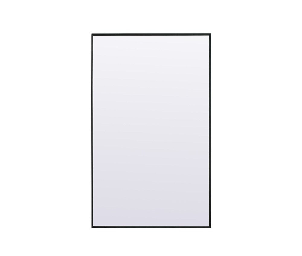 Elegant Furniture & Lighting - Eternity Metal Frame Rectangle Full Length Mirror 36x60 Inch in Black - MR4FL3660BK veiw 1