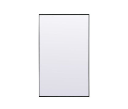 Elegant Furniture & Lighting - Eternity Metal Frame Rectangle Full Length Mirror 36x60 Inch in Black - MR4FL3660BK veiw 1