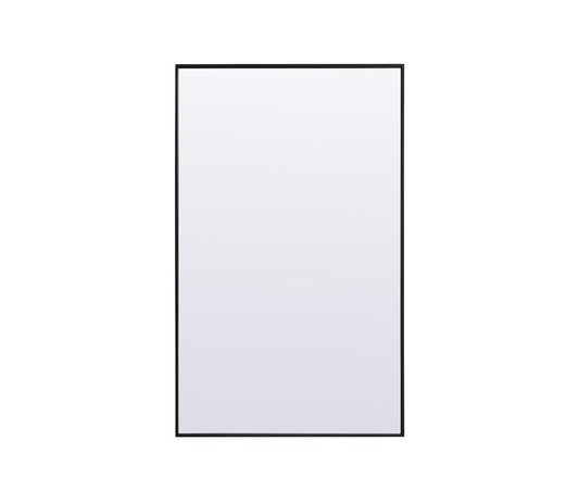 Elegant Furniture & Lighting - Eternity Metal Frame Rectangle Full Length Mirror 36x60 Inch in Black - MR4FL3660BK veiw 1