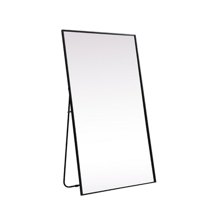 Elegant Furniture & Lighting - Eternity Metal Frame Rectangle Full Length Mirror 36x60 Inch in Black - MR4FL3660BK veiw 6
