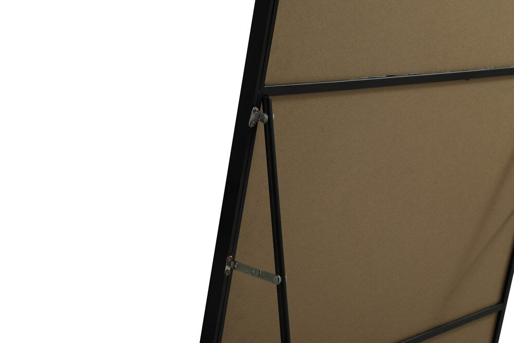 Elegant Furniture & Lighting - Eternity Metal Frame Rectangle Full Length Mirror 36x60 Inch in Black - MR4FL3660BK veiw 8