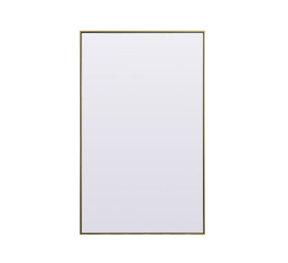 Elegant Furniture & Lighting - Eternity Metal Frame Rectangle Full Length Mirror 36x60 Inch in Brass - MR4FL3660BR veiw 1