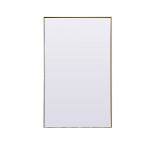 Elegant Furniture & Lighting - Eternity Metal Frame Rectangle Full Length Mirror 36x60 Inch in Brass - MR4FL3660BR veiw 1