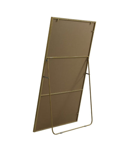 Elegant Furniture & Lighting - Eternity Metal Frame Rectangle Full Length Mirror 36x60 Inch in Brass - MR4FL3660BR veiw 7