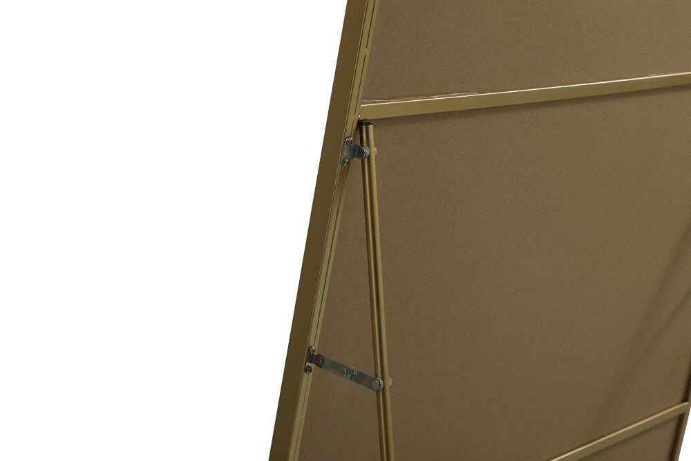 Elegant Furniture & Lighting - Eternity Metal Frame Rectangle Full Length Mirror 36x60 Inch in Brass - MR4FL3660BR veiw 8