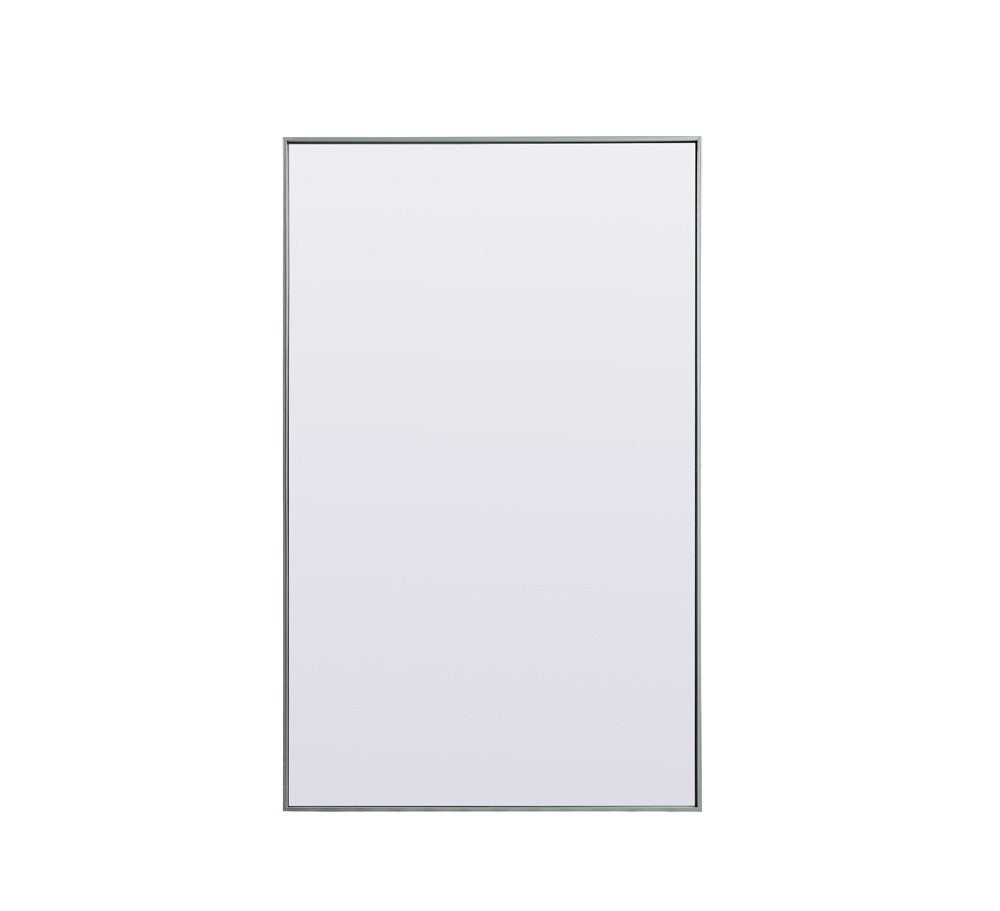 Elegant Furniture & Lighting - Eternity Metal Frame Rectangle Full Length Mirror 36x60 Inch in Silver - MR4FL3660S veiw 1
