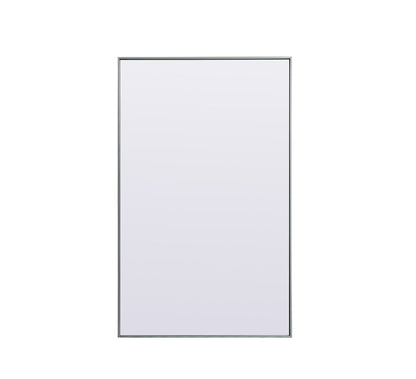 Elegant Furniture & Lighting - Eternity Metal Frame Rectangle Full Length Mirror 36x60 Inch in Silver - MR4FL3660S veiw 1