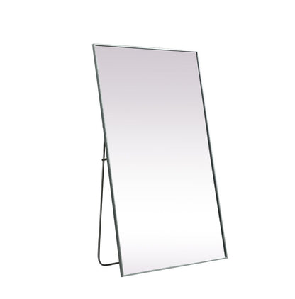 Elegant Furniture & Lighting - Eternity Metal Frame Rectangle Full Length Mirror 36x60 Inch in Silver - MR4FL3660S veiw 6