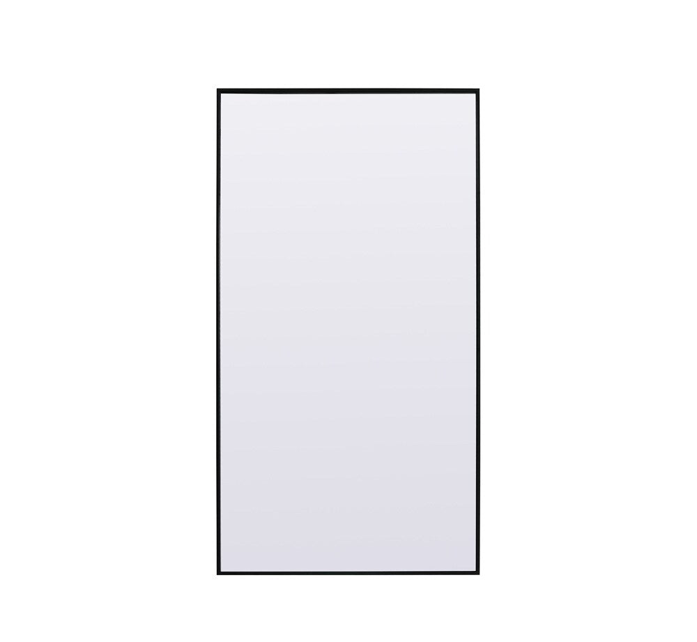 Elegant Furniture & Lighting - Eternity Metal Frame Rectangle Full Length Mirror 36x72 Inch in Black - MR4FL3672BK veiw 1