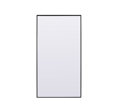 Elegant Furniture & Lighting - Eternity Metal Frame Rectangle Full Length Mirror 36x72 Inch in Black - MR4FL3672BK veiw 1