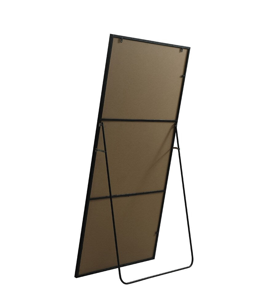 Elegant Furniture & Lighting - Eternity Metal Frame Rectangle Full Length Mirror 36x72 Inch in Black - MR4FL3672BK veiw 7