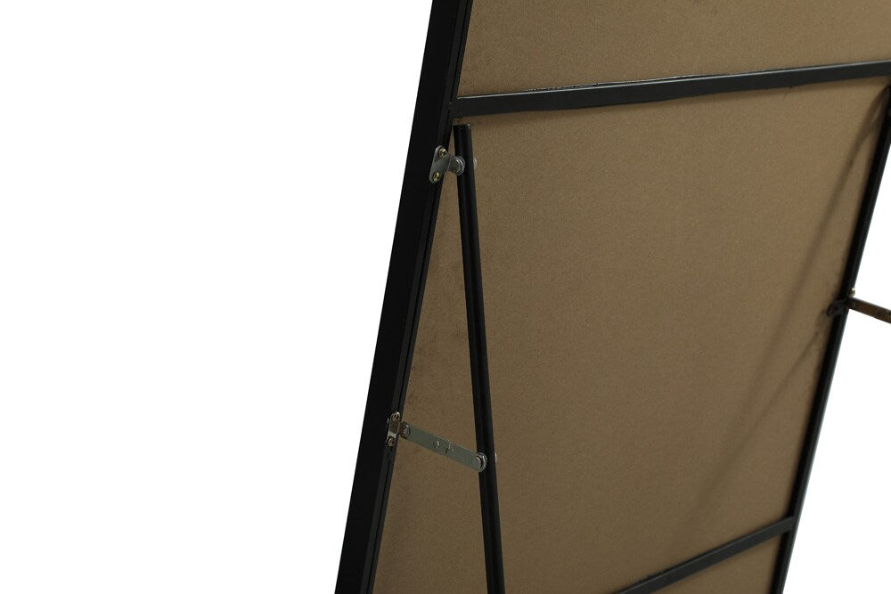 Elegant Furniture & Lighting - Eternity Metal Frame Rectangle Full Length Mirror 36x72 Inch in Black - MR4FL3672BK veiw 8