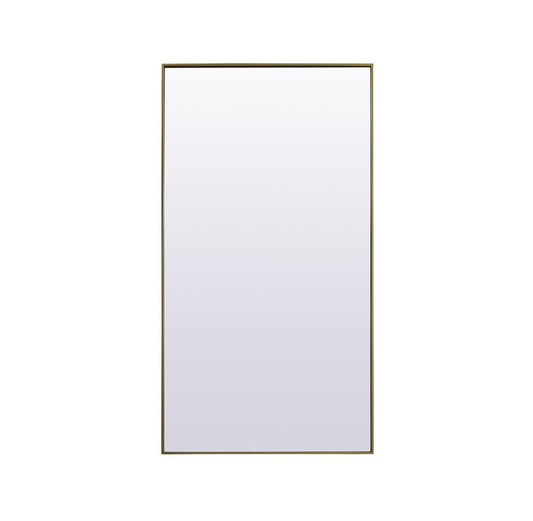 Elegant Furniture & Lighting - Eternity Metal Frame Rectangle Full Length Mirror 36x72 Inch in Brass - MR4FL3672BR veiw 1