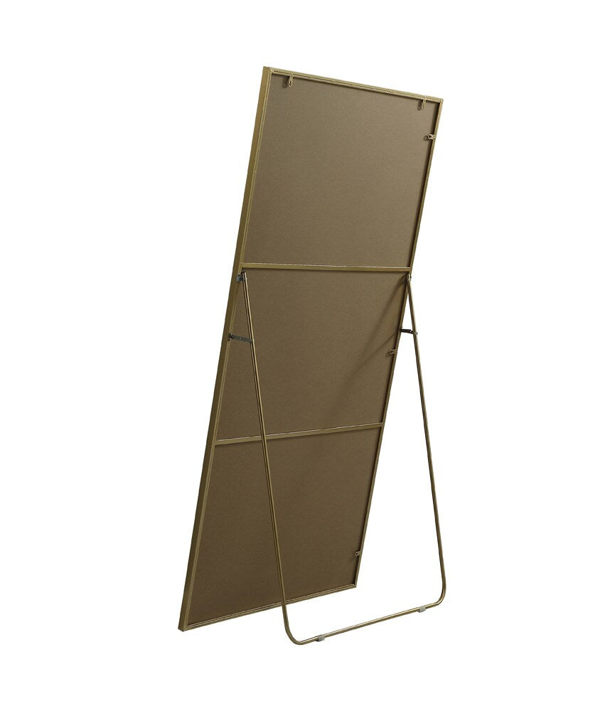 Elegant Furniture & Lighting - Eternity Metal Frame Rectangle Full Length Mirror 36x72 Inch in Brass - MR4FL3672BR veiw 7