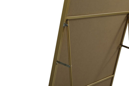 Elegant Furniture & Lighting - Eternity Metal Frame Rectangle Full Length Mirror 36x72 Inch in Brass - MR4FL3672BR veiw 8