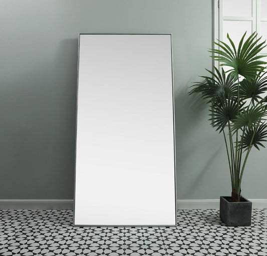 Elegant Furniture & Lighting - Eternity Metal Frame Rectangle Full Length Mirror 36x72 Inch in Silver - MR4FL3672S veiw 2