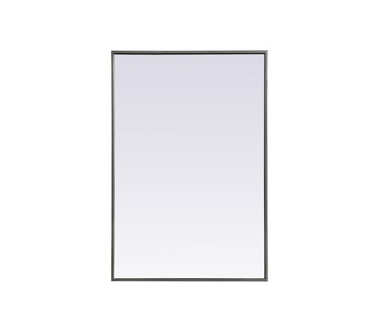 Elegant Furniture & Lighting - Eternity Metal Frame Rectangle Mirror 24x36 Inch in Silver - MR42436S veiw 1