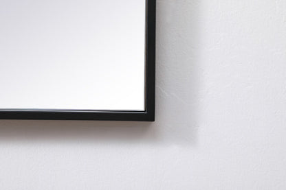 Elegant Furniture & Lighting - Eternity Metal Frame Square Mirror 24 inch in Black - MR42424BK veiw 6
