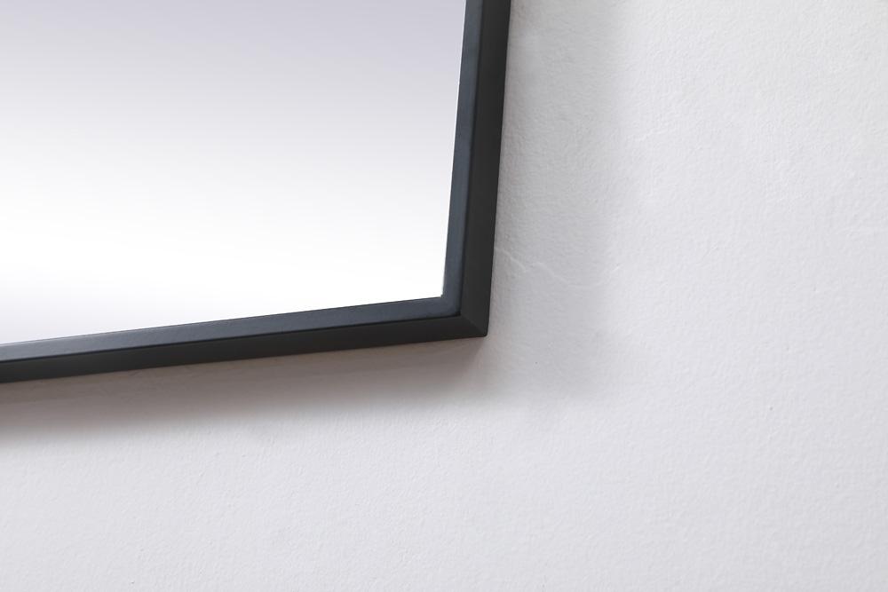 Elegant Furniture & Lighting - Eternity Metal Frame Square Mirror 24 inch in Black - MR42424BK veiw 7