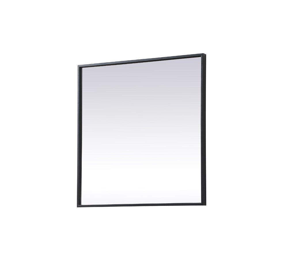 Elegant Furniture & Lighting - Eternity Metal Frame Square Mirror 24 inch in Black - MR42424BK veiw 8