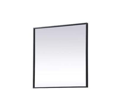 Elegant Furniture & Lighting - Eternity Metal Frame Square Mirror 24 inch in Black - MR42424BK veiw 8