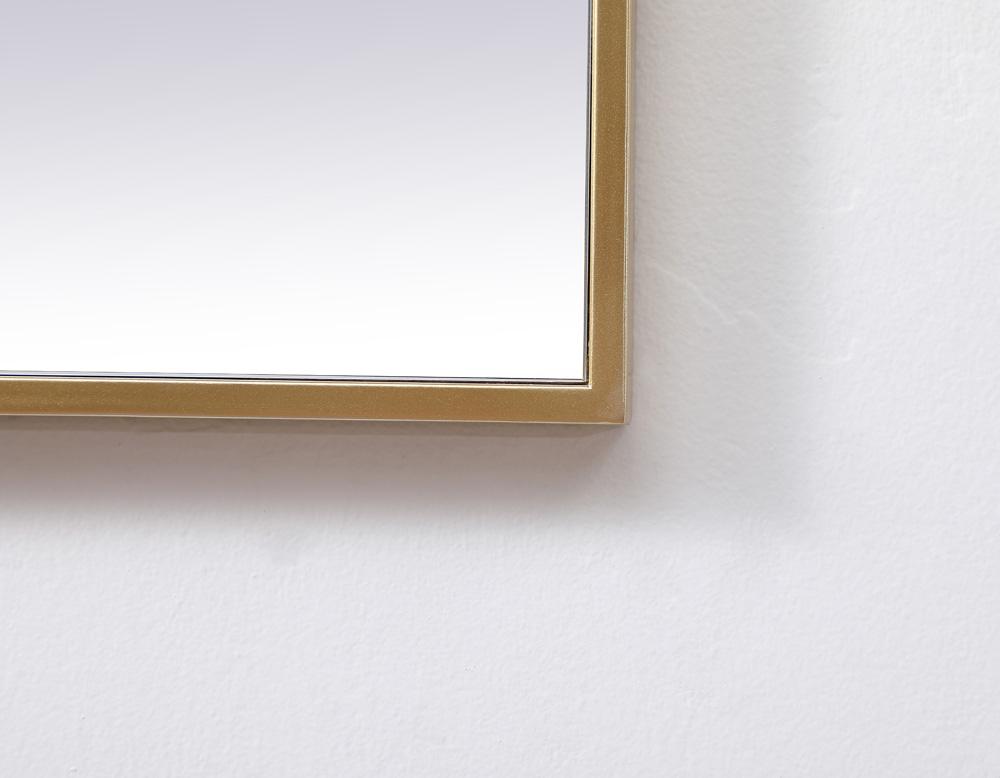 Elegant Furniture & Lighting - Eternity Metal Frame Square Mirror 24 inch in Brass - MR42424BR veiw 6