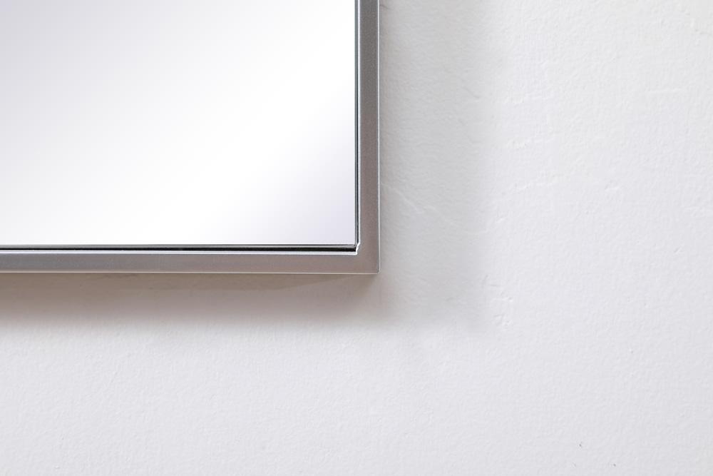 Elegant Furniture & Lighting - Eternity Metal Frame Square Mirror 24 inch in Silver - MR42424S veiw 6