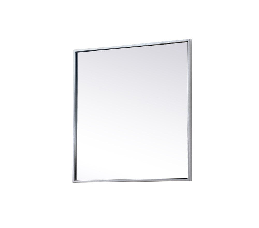 Elegant Furniture & Lighting - Eternity Metal Frame Square Mirror 24 inch in Silver - MR42424S veiw 8