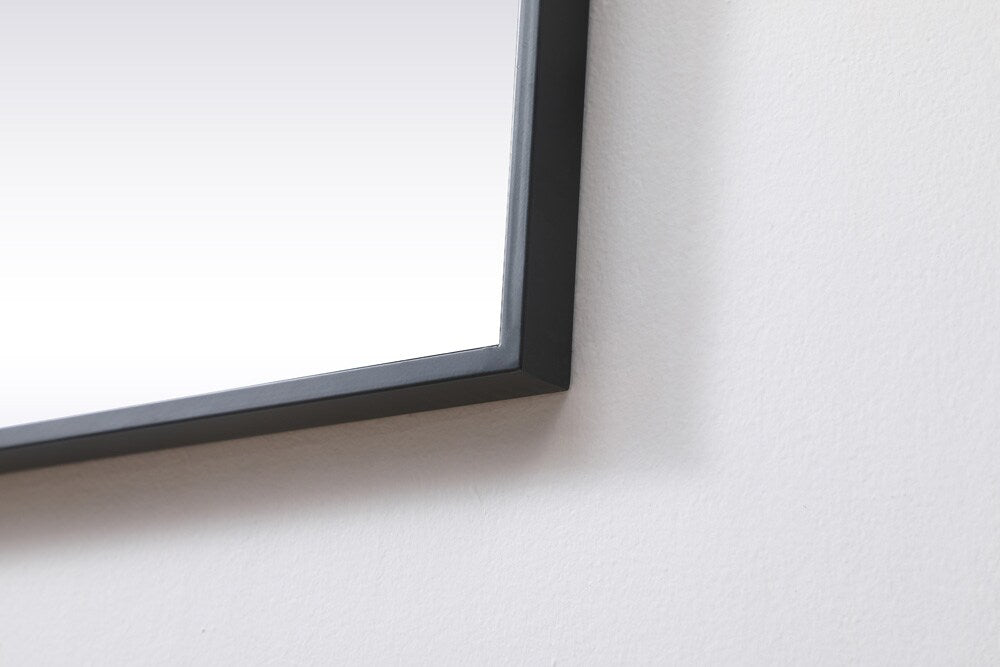 Elegant Furniture & Lighting - Eternity Metal Frame Square Mirror 30 inch in Black - MR43030BK veiw 7