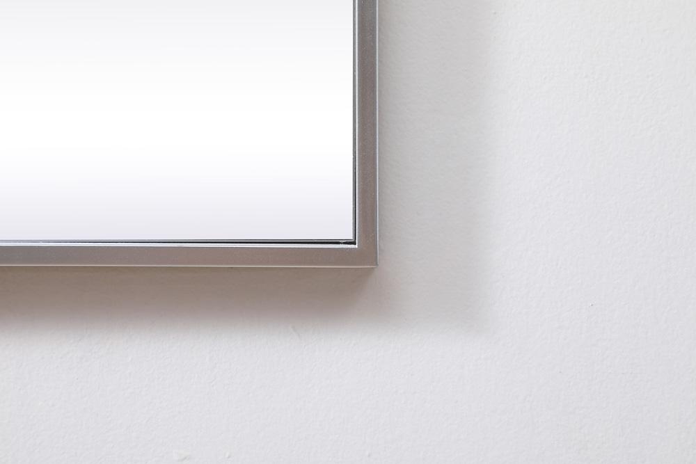Elegant Furniture & Lighting - Eternity Metal Frame Square Mirror 30 inch in Silver - MR43030S veiw 6