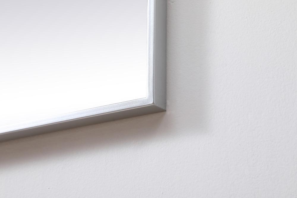 Elegant Furniture & Lighting - Eternity Metal Frame Square Mirror 30 inch in Silver - MR43030S veiw 7