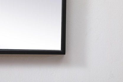 Elegant Furniture & Lighting - Eternity Metal Frame Square Mirror 42 inch in Black - MR44242BK veiw 6