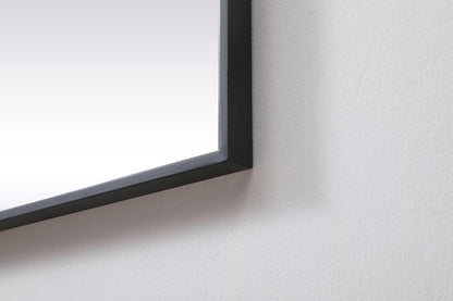 Elegant Furniture & Lighting - Eternity Metal Frame Square Mirror 42 inch in Black - MR44242BK veiw 7