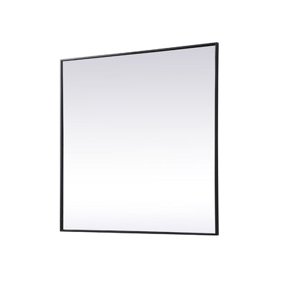 Elegant Furniture & Lighting - Eternity Metal Frame Square Mirror 42 inch in Black - MR44242BK veiw 8