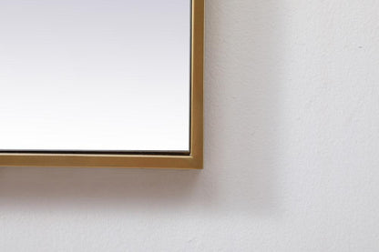 Elegant Furniture & Lighting - Eternity Metal Frame Square Mirror 42 inch in Brass - MR44242BR veiw 6