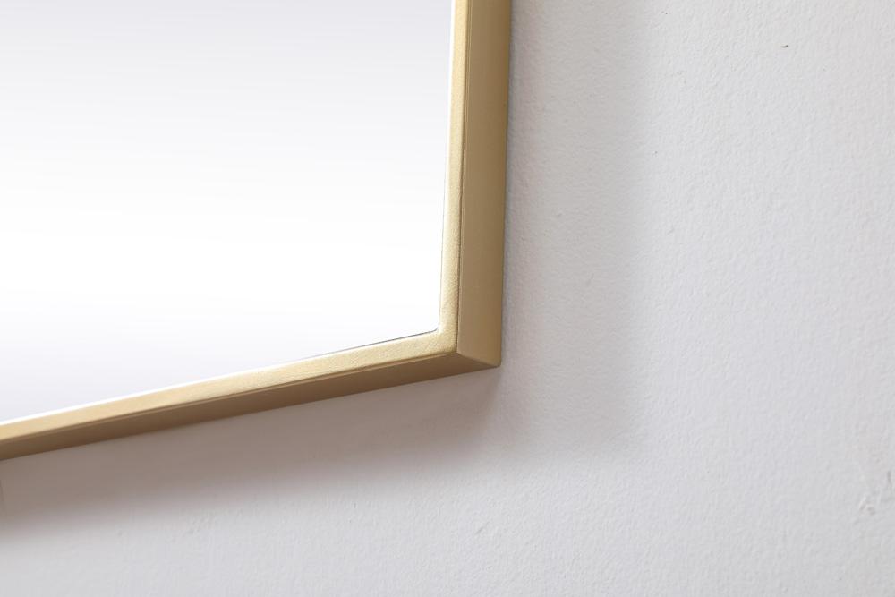 Elegant Furniture & Lighting - Eternity Metal Frame Square Mirror 42 inch in Brass - MR44242BR veiw 7