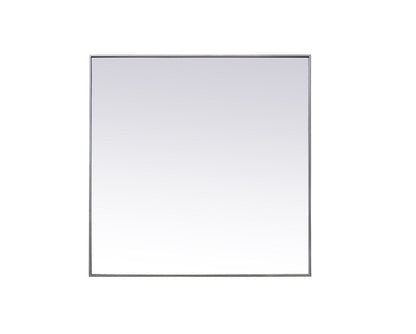 Elegant Furniture & Lighting - Eternity Metal Frame Square Mirror 42 inch in Silver - MR44242S veiw 1
