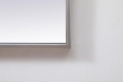 Elegant Furniture & Lighting - Eternity Metal Frame Square Mirror 42 inch in Silver - MR44242S veiw 6