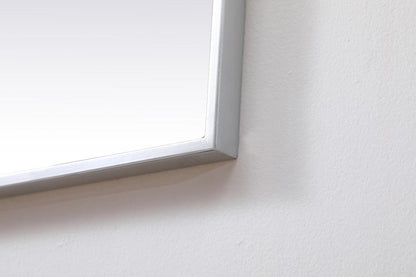 Elegant Furniture & Lighting - Eternity Metal Frame Square Mirror 42 inch in Silver - MR44242S veiw 7