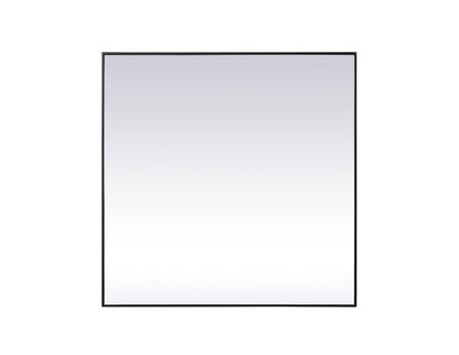 Elegant Furniture & Lighting - Eternity Metal Frame Square Mirror 48 inch in Black - MR44848BK veiw 1