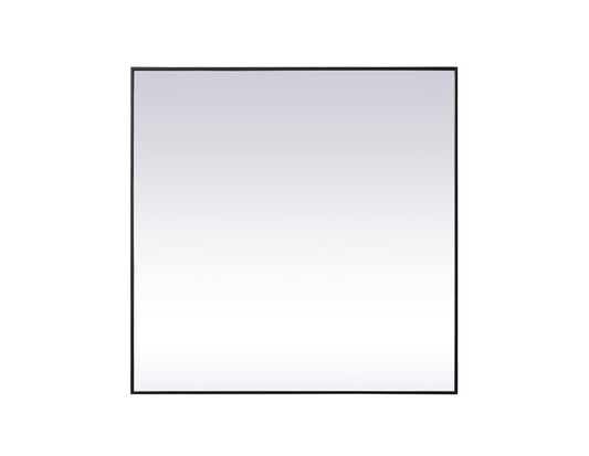 Elegant Furniture & Lighting - Eternity Metal Frame Square Mirror 48 inch in Black - MR44848BK veiw 1